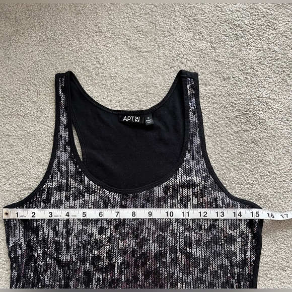APT 9 women’s sequin tank top sz Medium - Picture 3 of 9